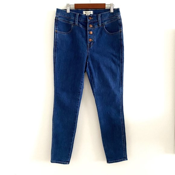 Madewell 10" High-Rise Roadtripper Button Front Jeans - Picture 9 of 16